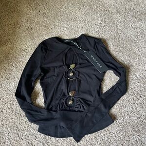 White Fox Head noise long sleeve